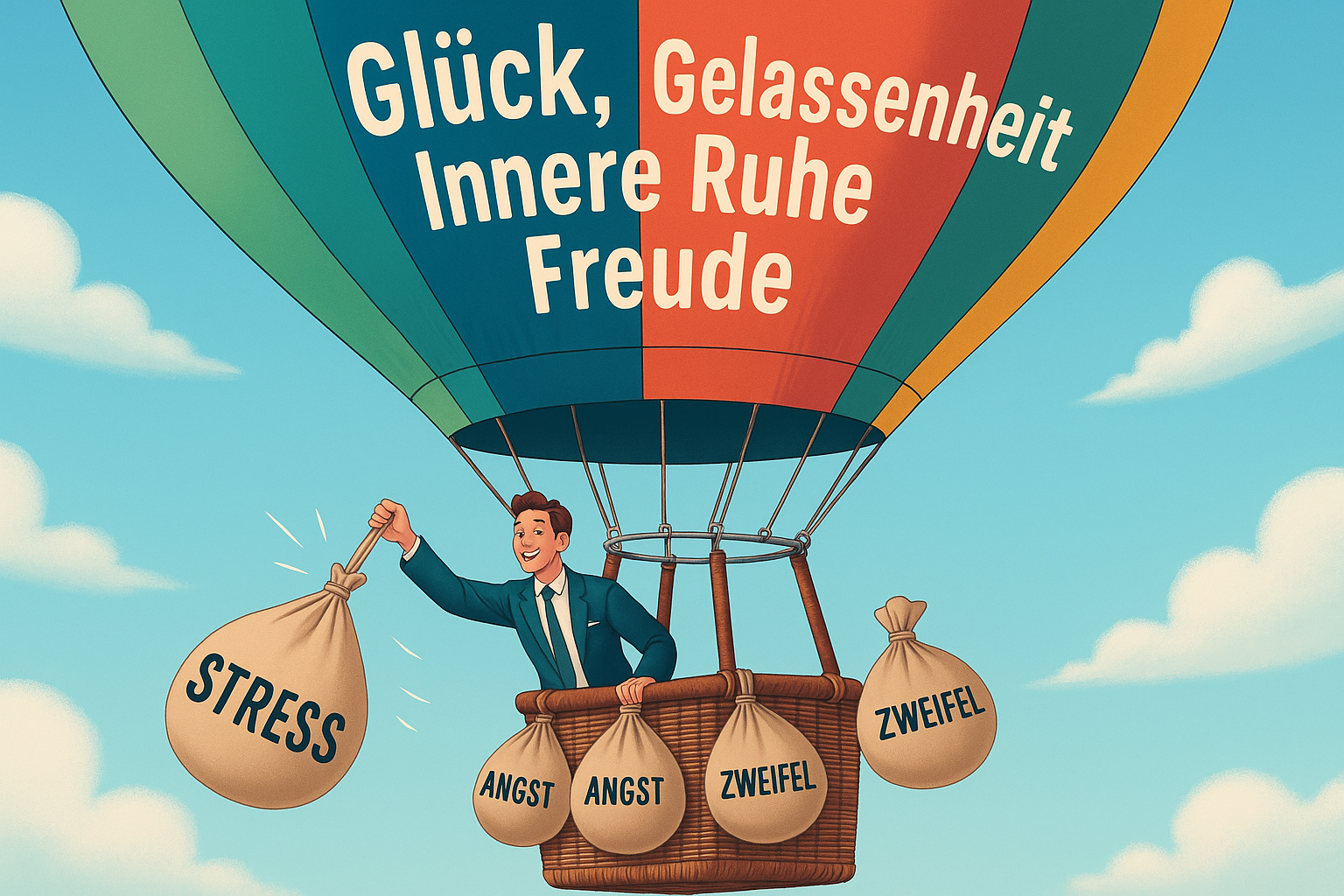 Glückliche Frau in entspannter Atmosphäre - Symbol für emotionale Freiheit und innere Ruhe